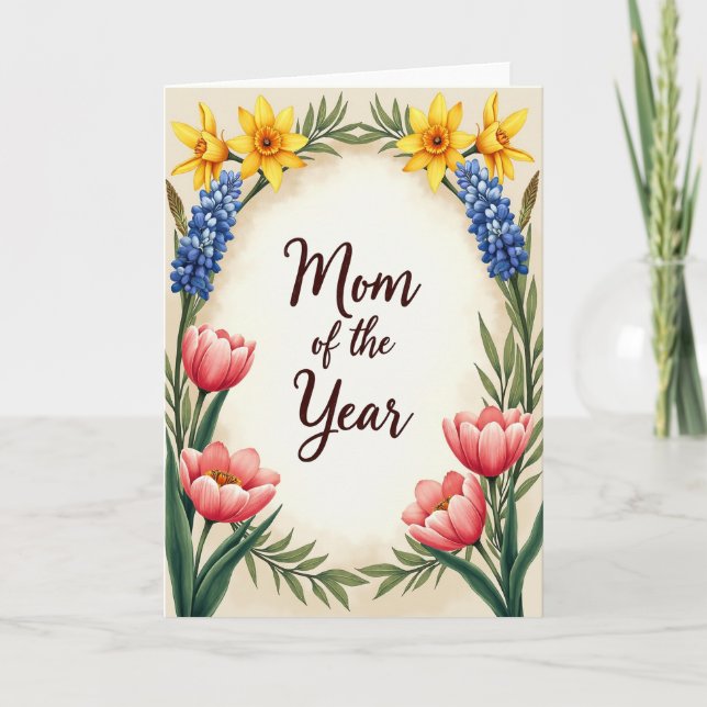 Sweet Mom Of The Year Card (Front)