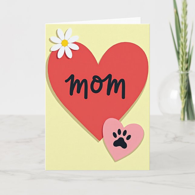 Sweet Mom Pet Love Card (Front)