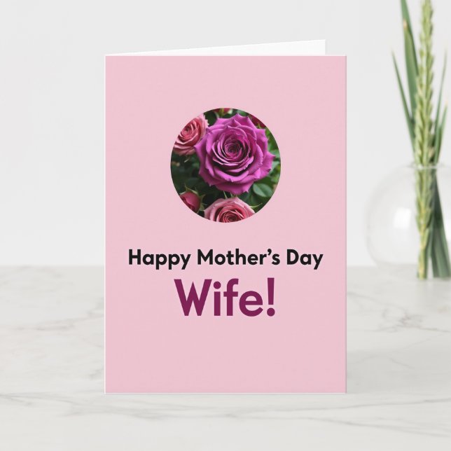 Sweet Mom Photo Mothers Day Card (Front)