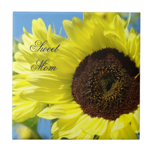 Sweet Mom tile art Sunflowers Tile gifts