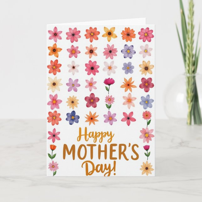 Sweet Mom Watercolor Card (Front)