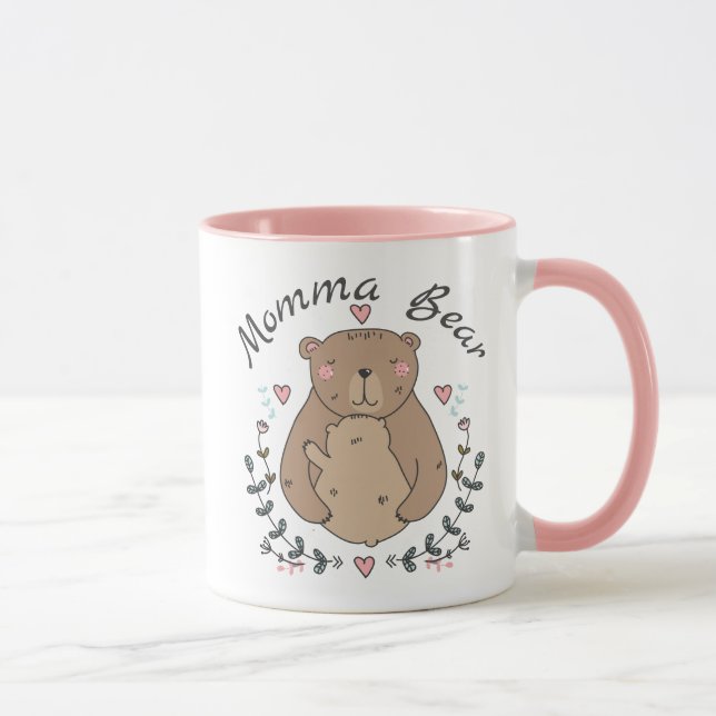 Sweet Momma Bear with baby bear Mug (Right)