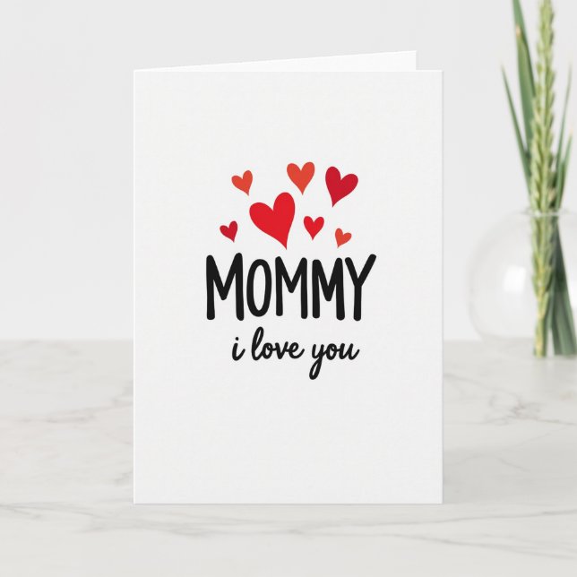 Sweet Mommys Day Heart Card (Front)