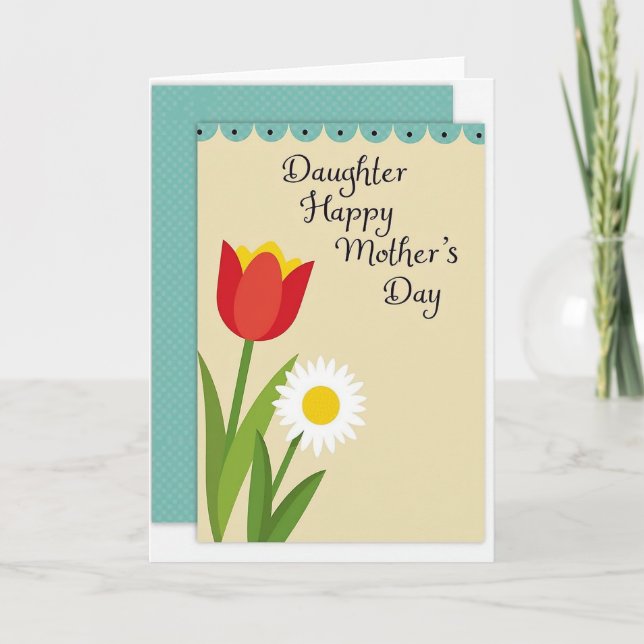 Sweet Moms Day Bloom Graphic Card (Front)