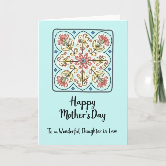 Sweet Moms Day Design Card (Front)