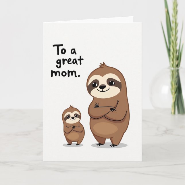 Sweet Moms Illustration Card (Front)