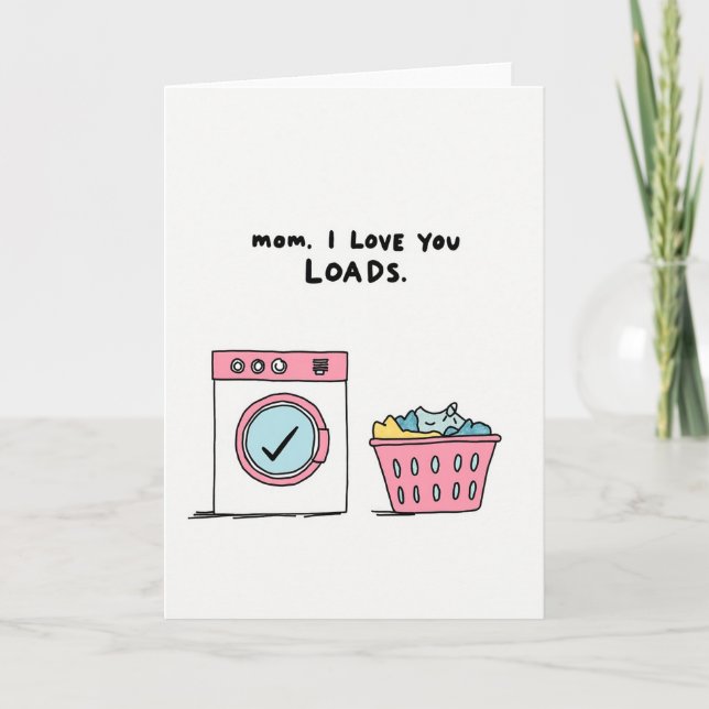 Sweet Moms Laundry Day Card (Front)