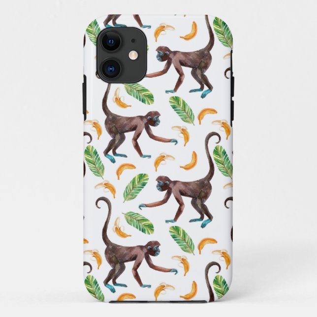 Sweet Monkeys Juggling Bananas Case-Mate iPhone Case (Back)