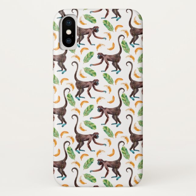 Sweet Monkeys Juggling Bananas Case-Mate iPhone Case (Back)