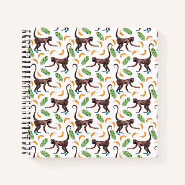 Sweet Monkeys Juggling Bananas Notebook (Front)
