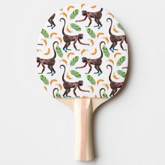 Sweet Monkeys Juggling Bananas Ping-Pong Paddle (Front)