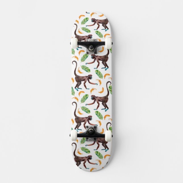 Sweet Monkeys Juggling Bananas Skateboard Deck (Front)