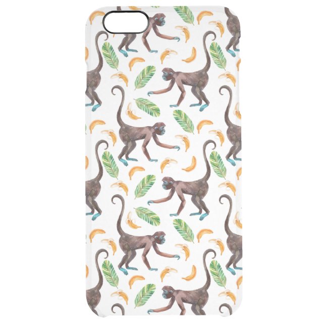 Sweet Monkeys Juggling Bananas Uncommon iPhone Case (Back)