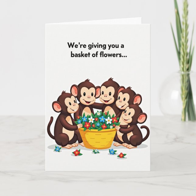 Sweet Monkeys Mothers Day Card (Front)