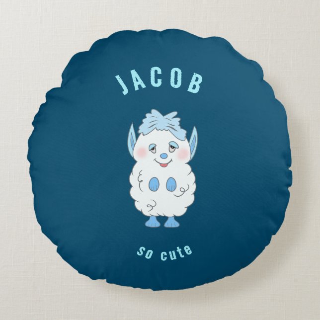 Sweet monster  round pillow (Front)