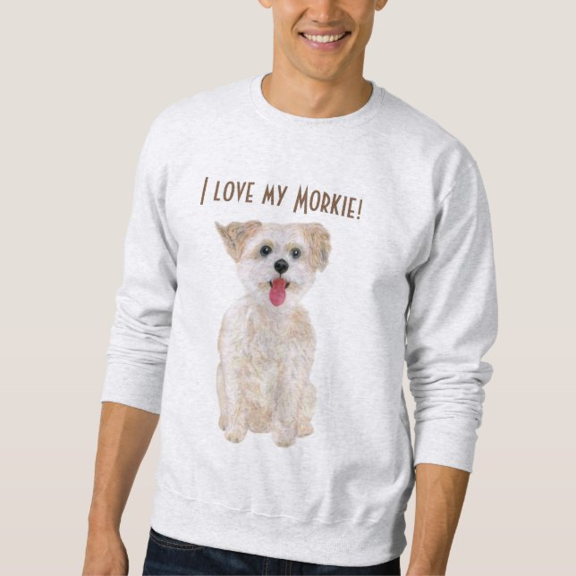 Sweet Morkie Men's Sweatshirt (Front)