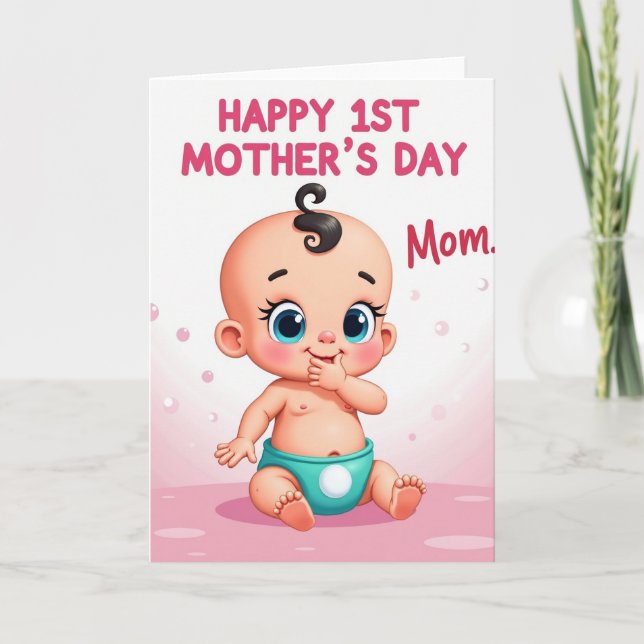 Sweet Mother039S Day Baby Art Card (Front)