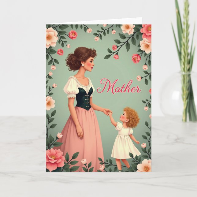 Sweet Mother And Child Card (Front)