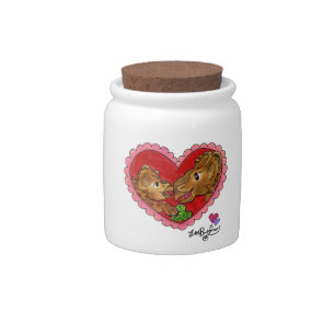 Sweet Mother and Daughter Dinosaur Candy Jar