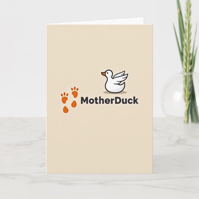 Sweet Motherduck Waterfowl Card (Front)