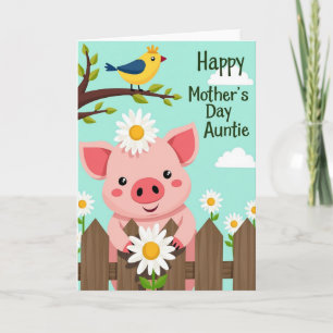 Sweet Mothers Day Animal Friend Card