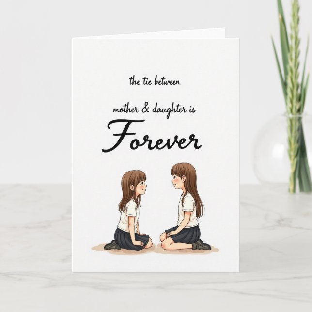 Sweet Mothers Day Anime Card (Front)