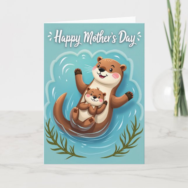 Sweet Mothers Day Aquatic Card (Front)