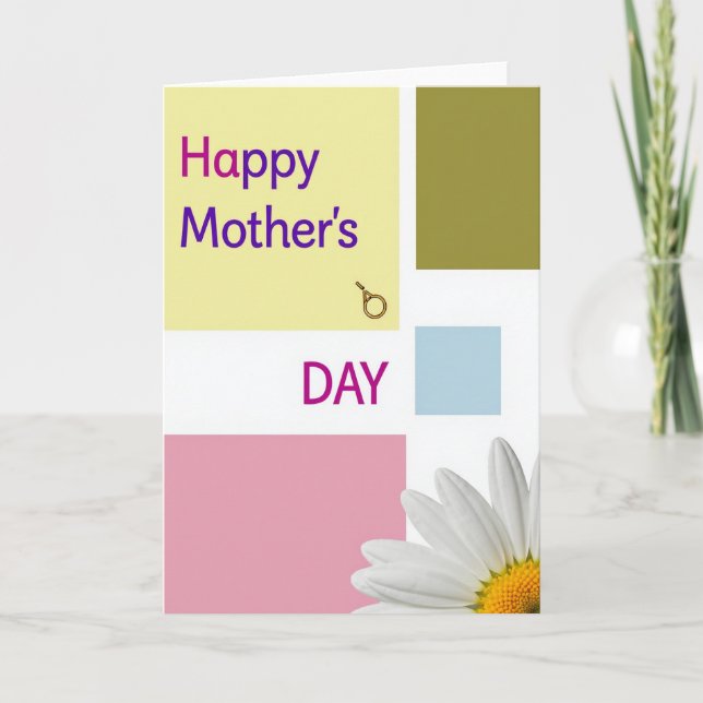 Sweet Mothers Day Art Block Card (Front)