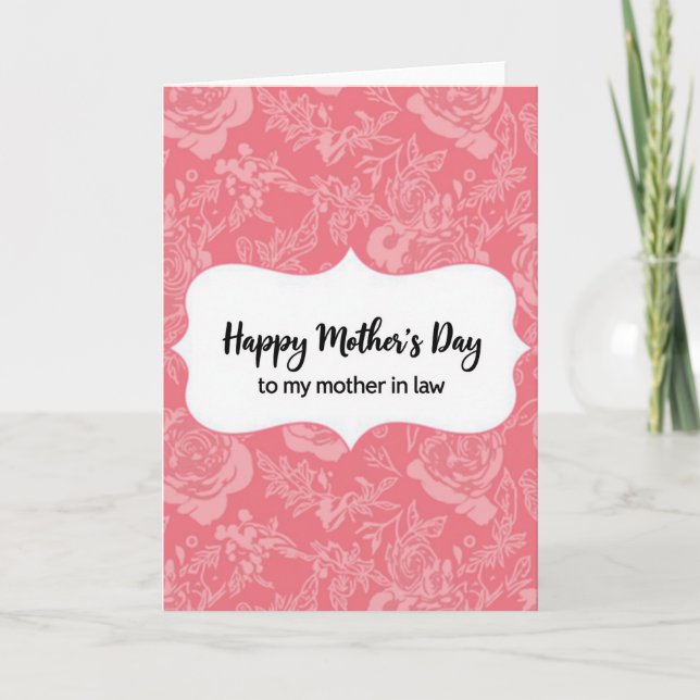 Sweet Mothers Day Artful Card (Front)