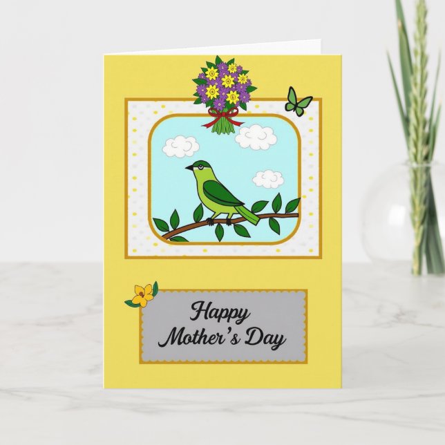 Sweet Mothers Day Avian Card (Front)
