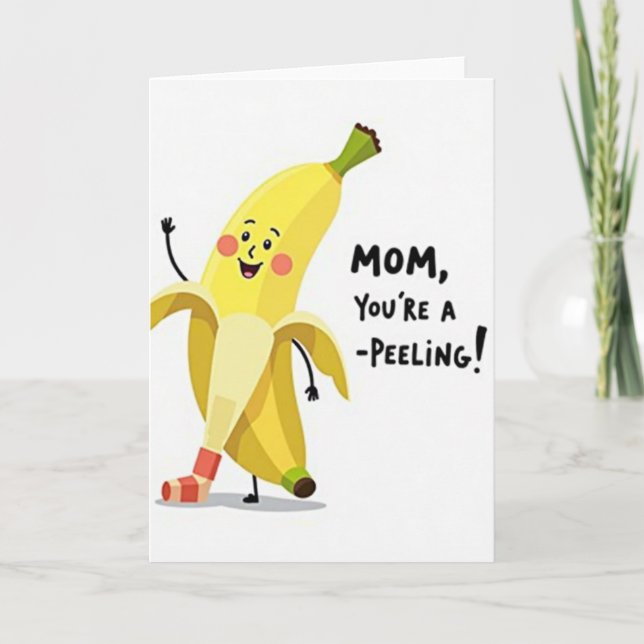 Sweet Mothers Day Banana Card (Front)