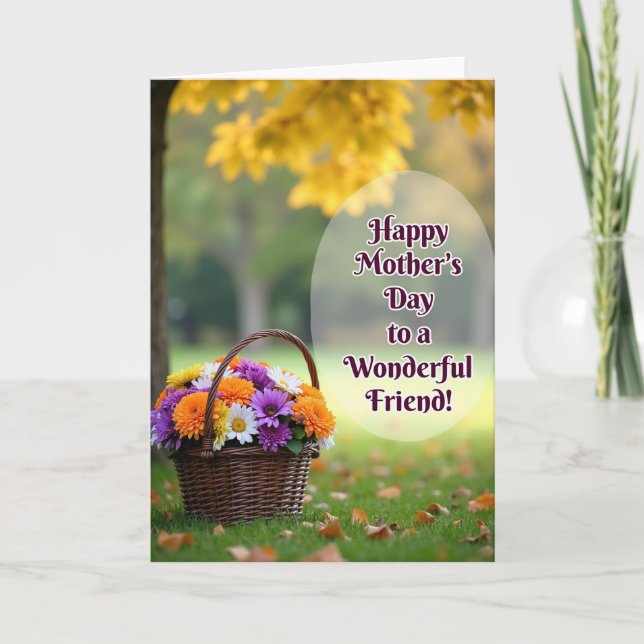 Sweet Mothers Day Basket Card (Front)