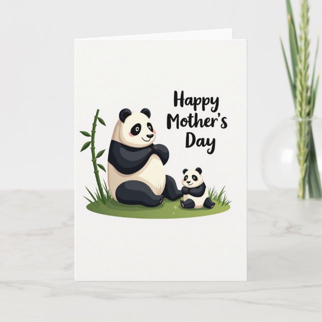 Sweet Mothers Day Bear Card (Front)