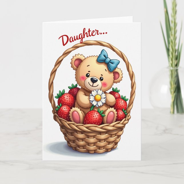 Sweet Mothers Day Bear Cub Card (Front)