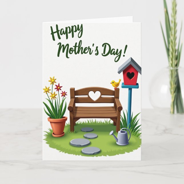 Sweet Mothers Day Bench Card (Front)