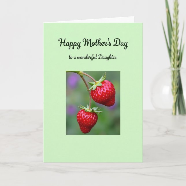 Sweet Mothers Day Berries Card (Front)