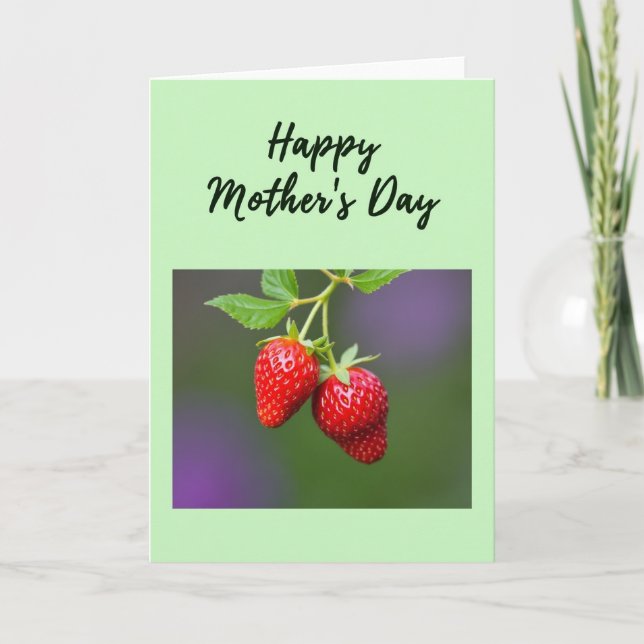 Sweet Mothers Day Berry Card (Front)