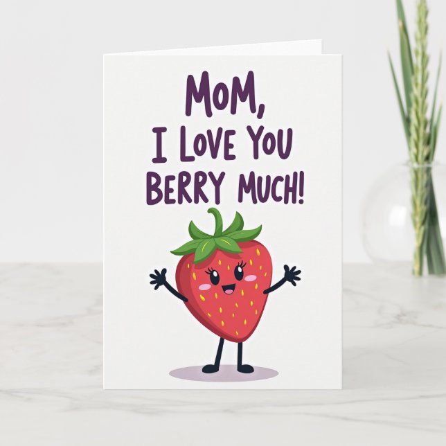 Sweet Mothers Day Berry Much Card (Front)
