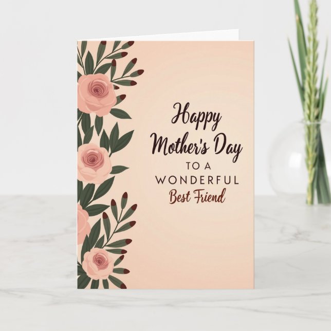 Sweet Mothers Day Best Friend Card (Front)