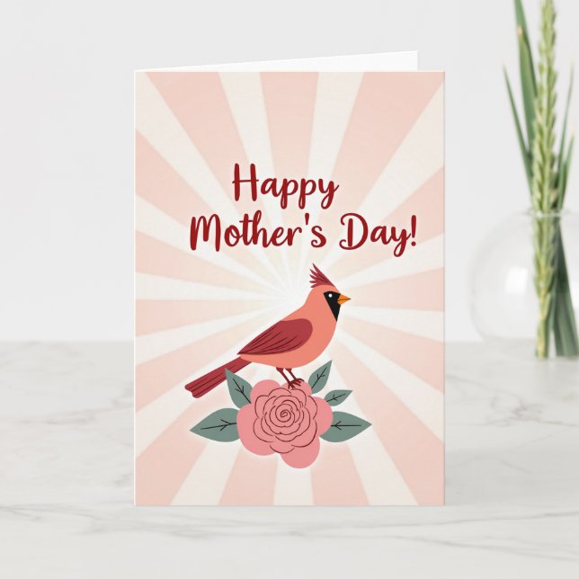 Sweet Mothers Day Bird Card (Front)