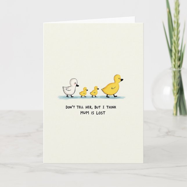 Sweet Mothers Day Bird Line Card (Front)