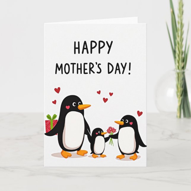 Sweet Mothers Day Birds Gift Card (Front)