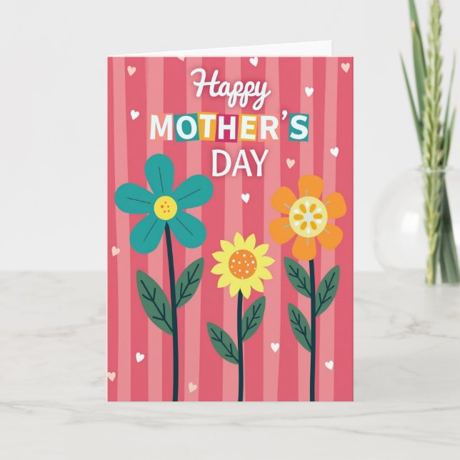 Sweet Mothers Day Blocks Card (Front)