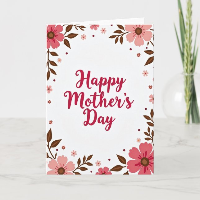 Sweet Mothers Day Blooms Card (Front)