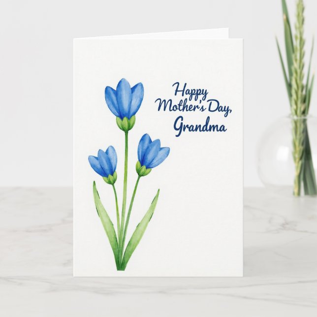 Sweet Mothers Day Blossom Art Card (Front)
