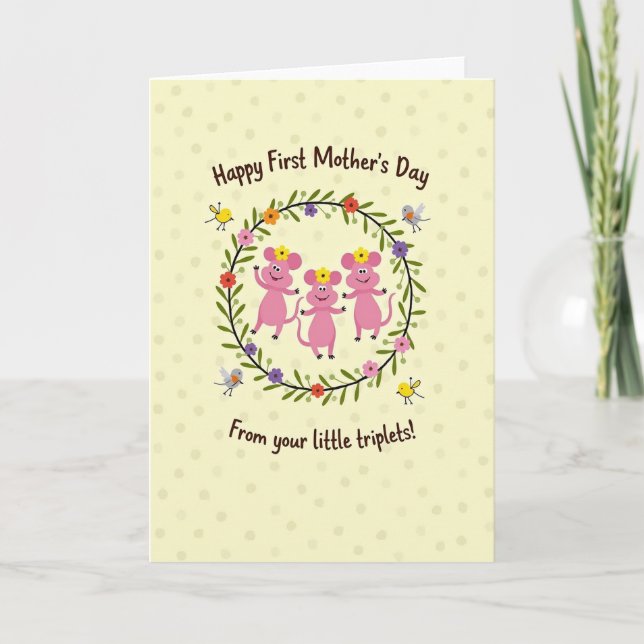 Sweet Mothers Day Blossom Card (Front)