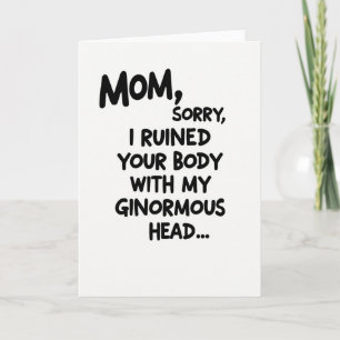Sweet Mothers Day Body Ruined Card