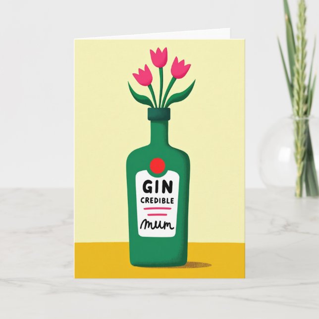 Sweet Mothers Day Bottle Art Card (Front)