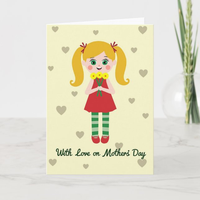 Sweet Mothers Day Bouquet Card (Front)