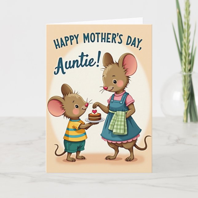 Sweet Mothers Day Cake Gift Card (Front)